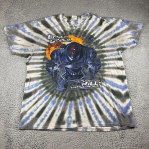 Vintage Lost In Space Movie T-Shirt XL Tie Dye 90s 1998 Destroy Will Robinson